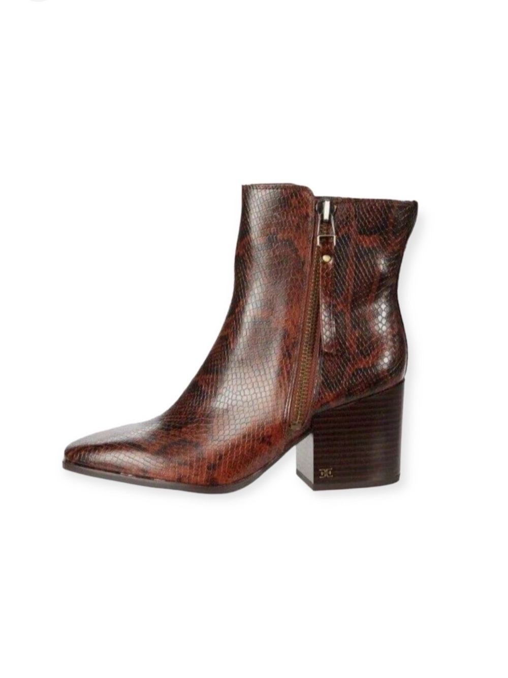 Sam Edelman Snake Print Carlysle Ankle Boot